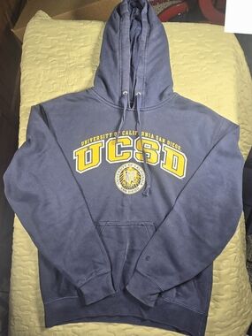 Gear For Sports Navy UCSD Pullover Hoodie with Yellow Lettering